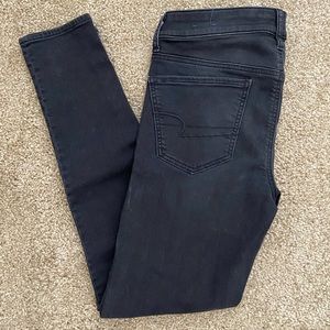 American Eagle Super Stretch Black Jeggings